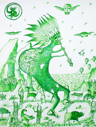 382x508 Kokopelli - Kokopelli Drawing