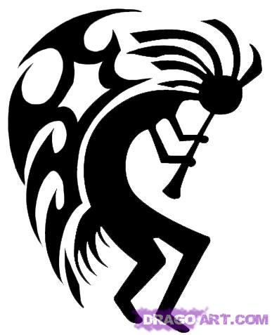 387x477 Step How To Draw Kokopelli - Kokopelli Drawing