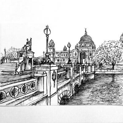 400x400 victoria memorial, kolkata - Kolkata Drawing