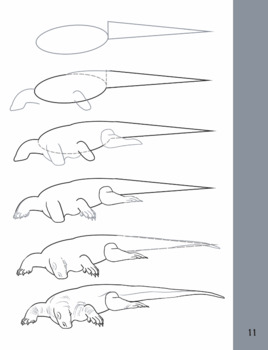 268x350 how to draw a komodo dragon! - Komodo Dragon Drawing