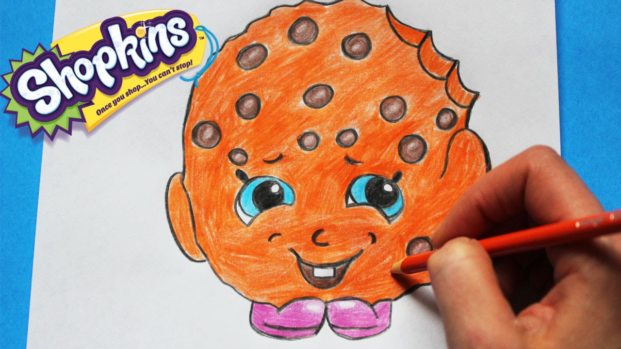 1280x720 How To Draw Shopkins Season Kooky Cookie Step - Kooky Cookie Drawing