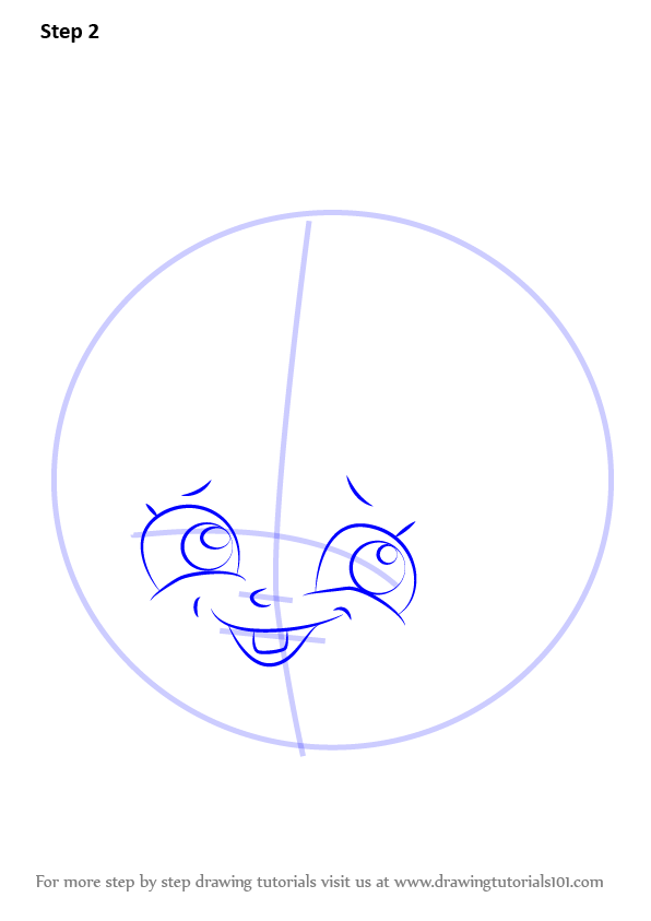 596x843 Learn How To Draw Kooky Cookie From Shopkins - Kooky Cookie Drawing