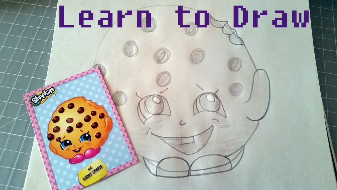 1280x720 Learn To Draw Shopkins Kooky Cookie - Kooky Cookie Drawing