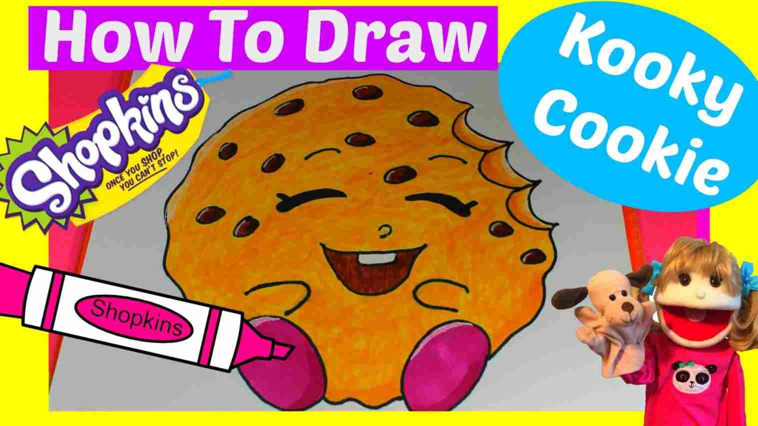 1517x853 Rhyoutubecom Kooky Cookie Kids How Drawing Easy Shopkins To Draw - Kooky Cookie Drawing