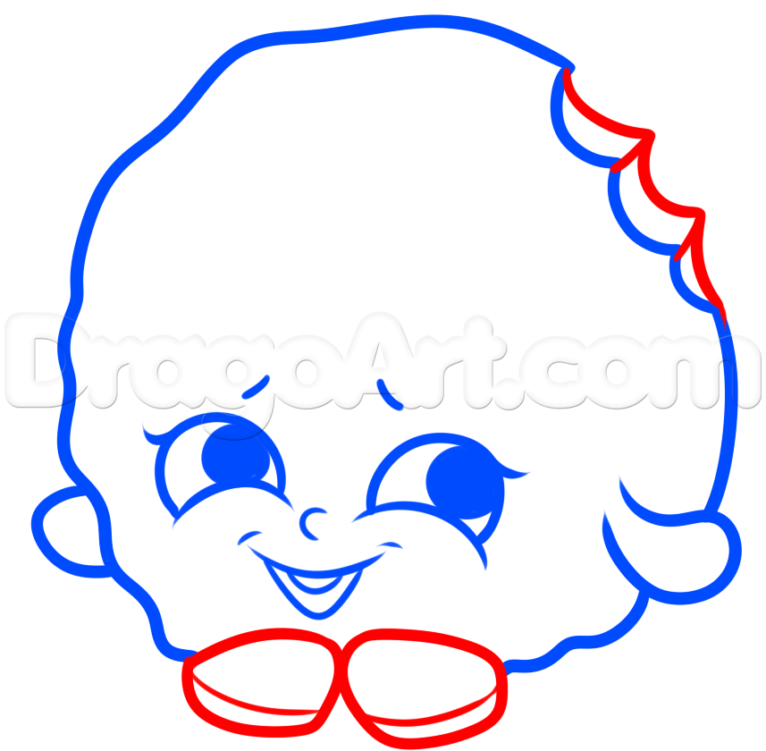 857x840 How To Draw Kooky Cookie, Step - Kooky Cookie Drawing