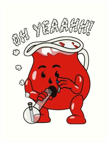 413x549 kool aid weed man art prints - Kool Aid Man Drawing