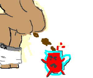 300x250 pooping into a jug of kool aid - Kool Aid Man Drawing