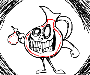 300x250 creepy kool aid man drawing - Kool Aid Man Drawing