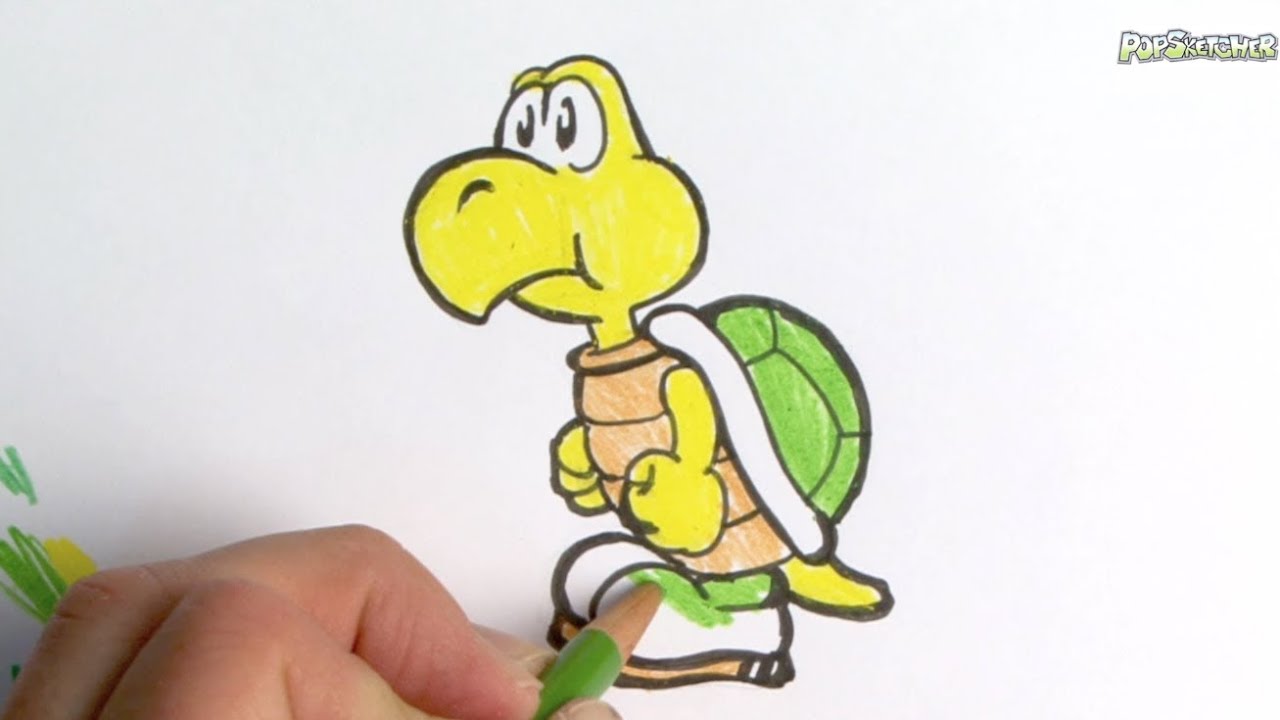 1280x720 Let's Draw Koopa Troopa - Koopa Troopa Drawing