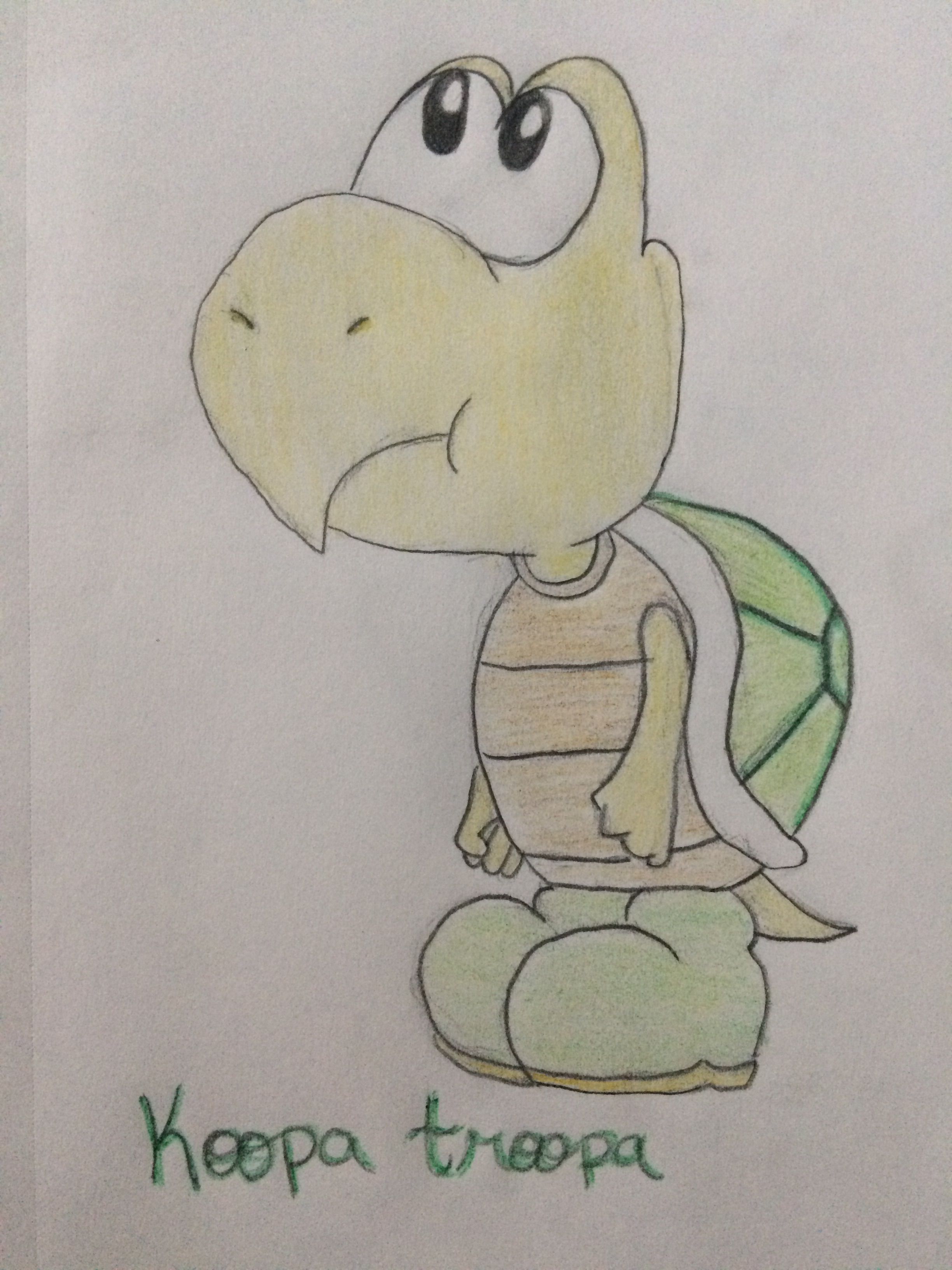 2448x3264 This Was A Pretty Short Draw Koopa Troopa From Mario! Drawings - Koopa Troopa Drawing