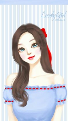 236x419 Korean Girls Art - Korean Cartoon Girl Drawing