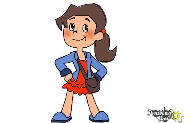 600x400 Free Cartoon Girl - Korean Cartoon Girl Drawing