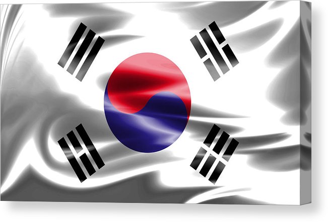651x442 Grunge Colorful Background,south Korean Flag Canvas Print - Korean Flag Drawing