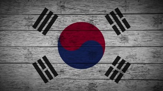 320x180 painting flag of south korea on old wood boards with four - Korean Flag Drawing