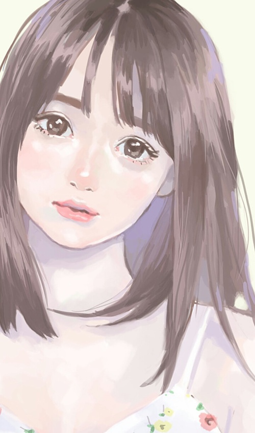 Korean Girl Drawing at PaintingValley.com | Explore collection of