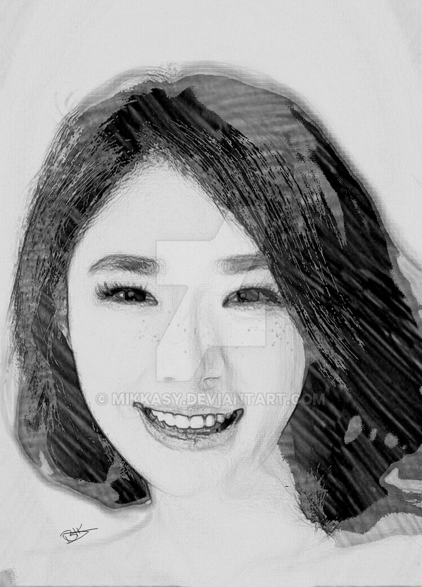 Korean Girl Drawing at PaintingValley.com | Explore collection of