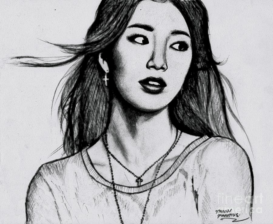 Korean Girl Drawing At Explore Collection Of Korean Girl Drawing 