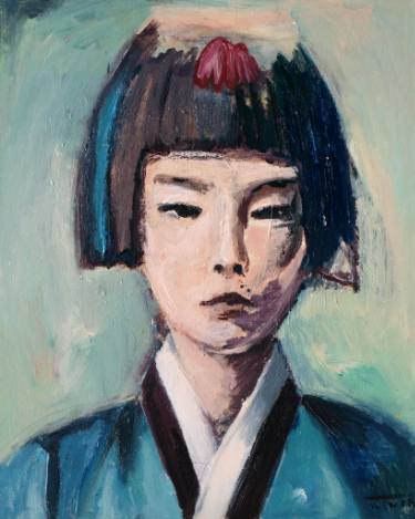 375x469 The Little Korean Girl - Korean Girl Drawing