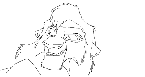 500x268 Collection Of Free Simba Drawing Sketch Download On Ui Ex - Kovu Drawing