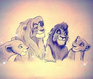 320x272 Kovu Drawings On Paigeeworld Pictures Of Kovu - Kovu Drawing