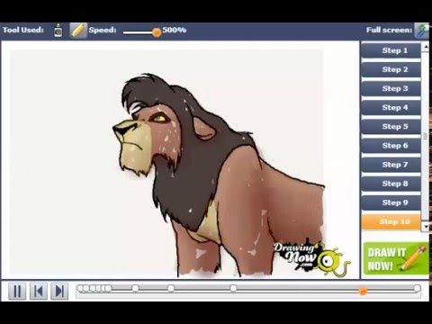 480x360 How To Draw Kovu From The Lion King - Kovu Drawing