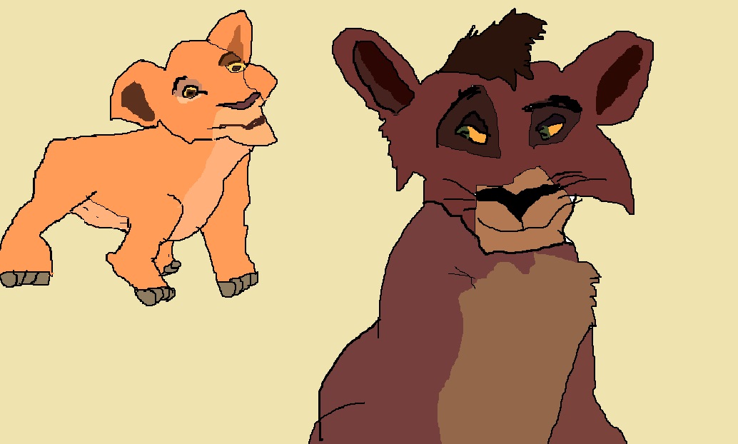 1034x622 Kiara And Kovu Drawing - Kovu Drawing