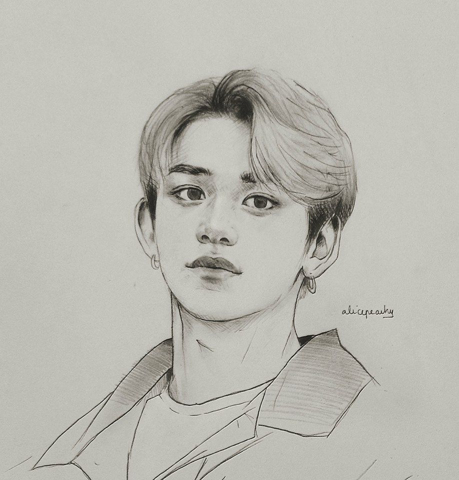 917x960 Lucas Fanart Dibujo Lucas Nct, Kpop Drawings, Nct - Kpop Drawings
