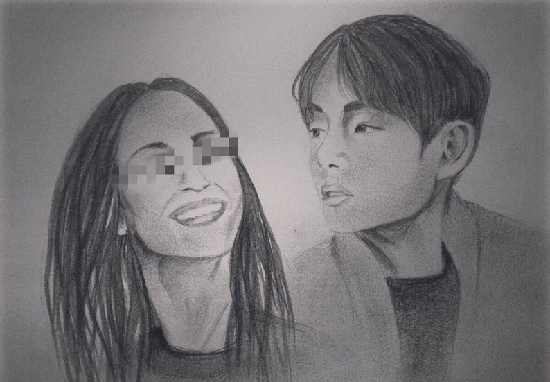 794x551 Personalised Kpop Drawings Etsy - Kpop Drawings