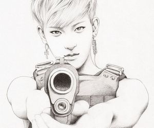 300x250 Images About Kpop Drawings On We Heart It See More - Kpop Drawings