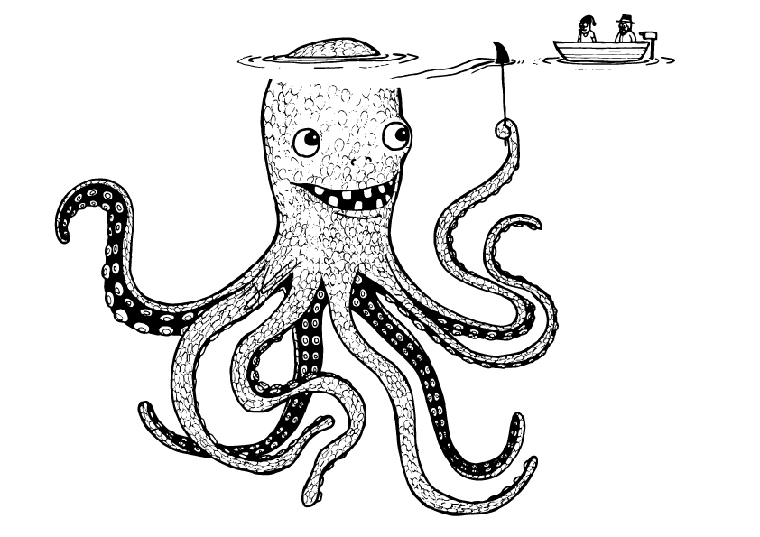 842x595 Kraken Drawing Amazing Drawing Skill - Kraken Drawing