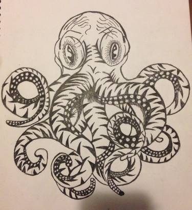 375x410 Kraken Drawing - Kraken Drawing