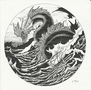 300x295 Kraken Drawings Fine Art America - Kraken Drawing