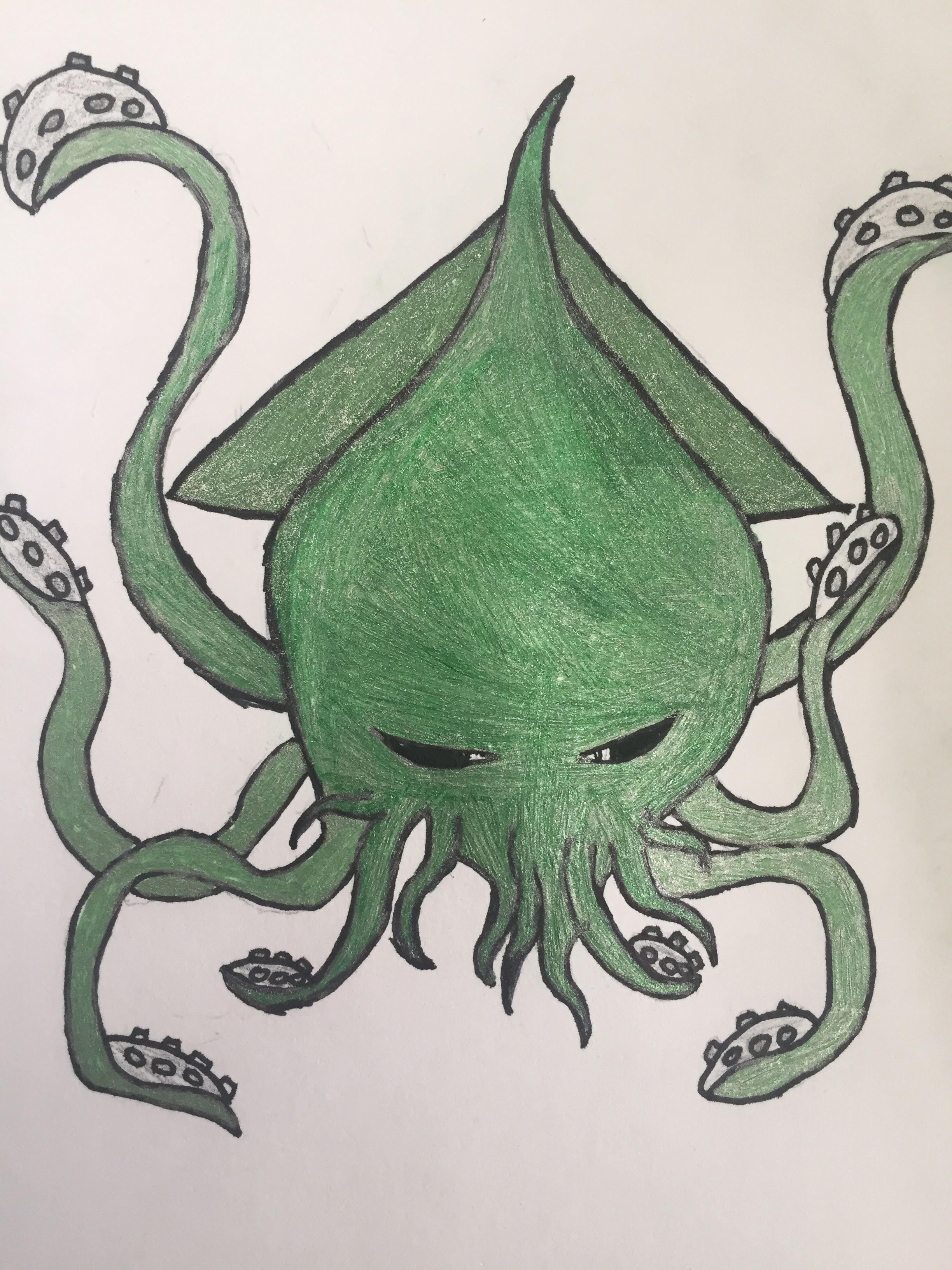 2448x3264 Realistic Kraken Drawing Mopeio - Kraken Drawing