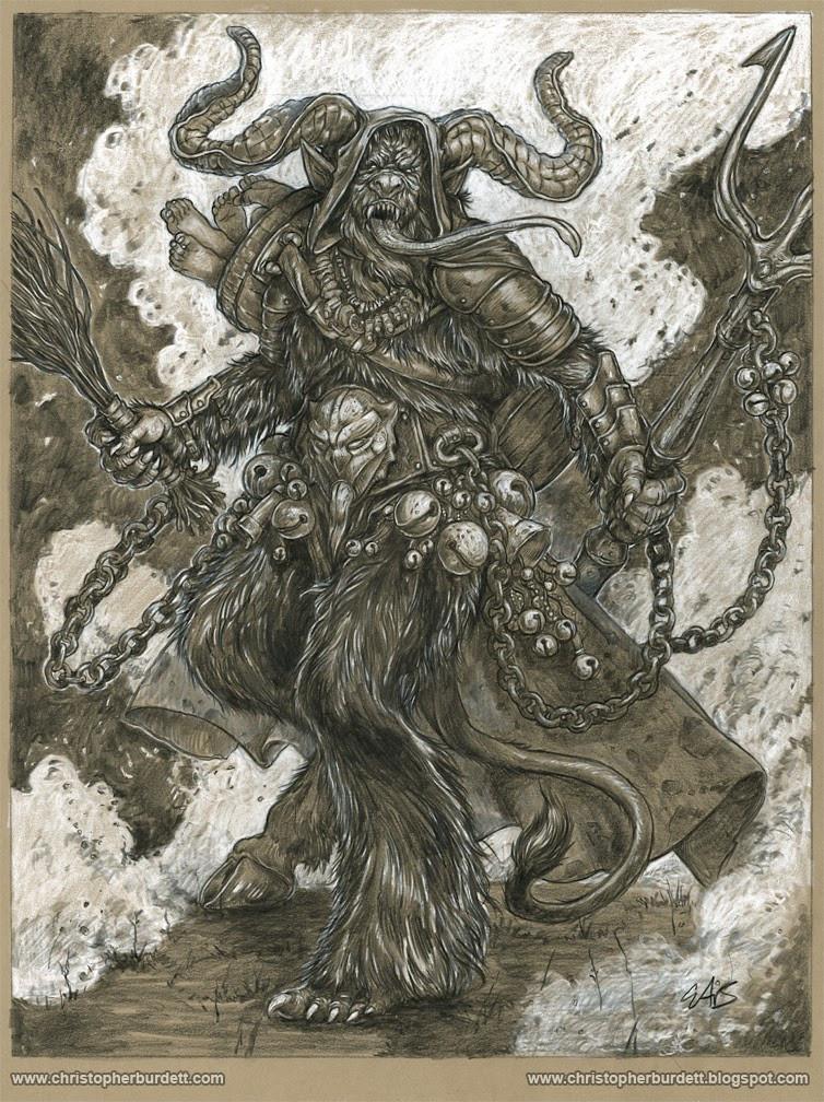 754x1008 Krampus - Krampus Drawing