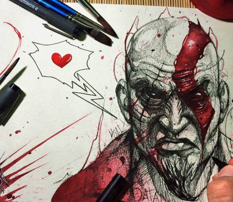 750x650 Kratos Drawing - Kratos Drawing