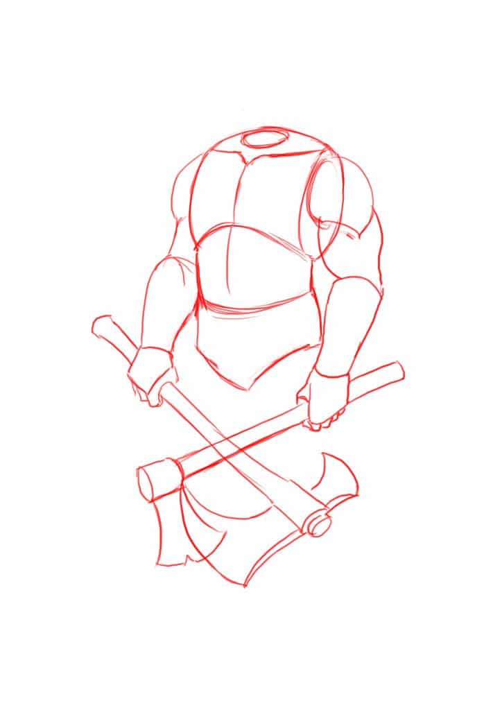 724x1024  - Kratos Drawing