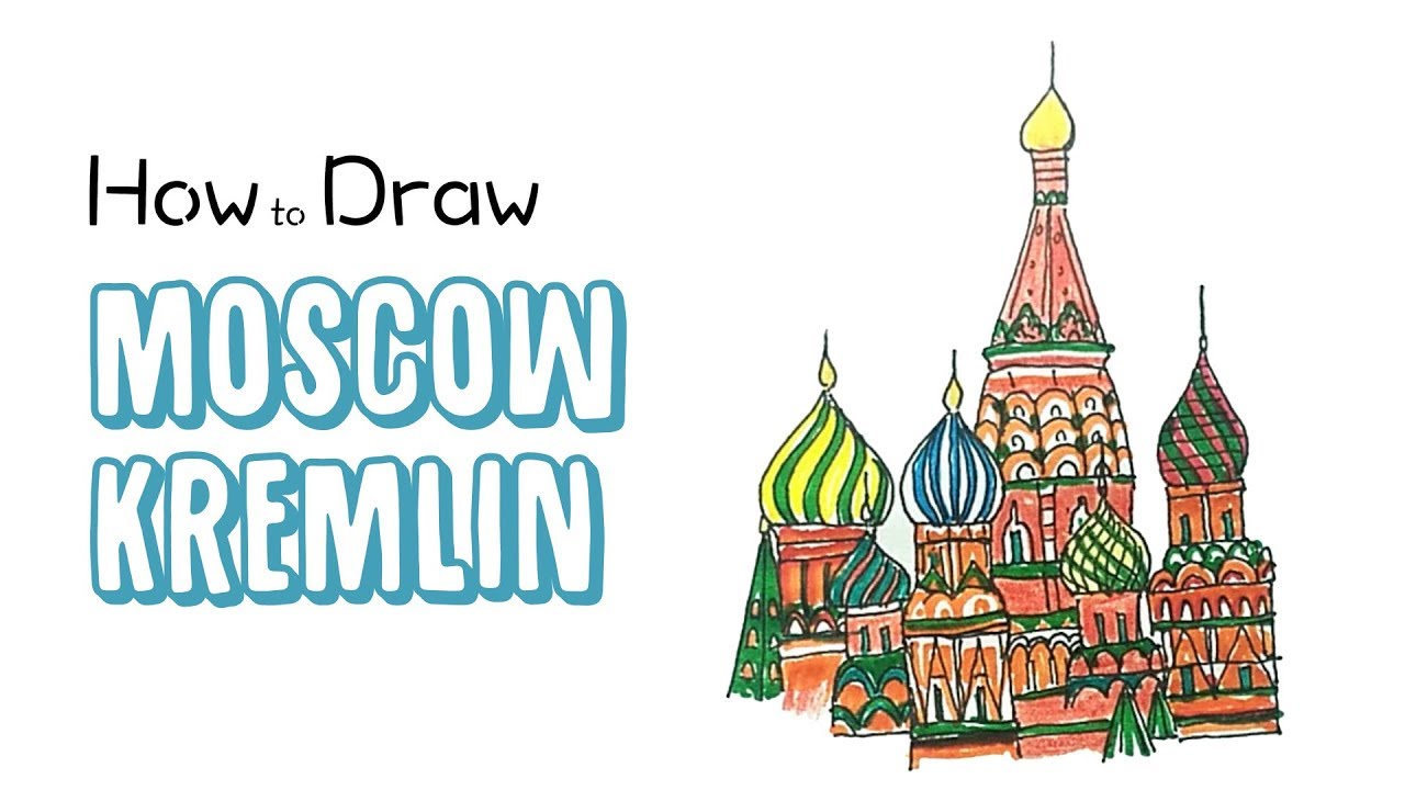 1280x720 how to draw the moscow kremlin - Kremlin Drawing