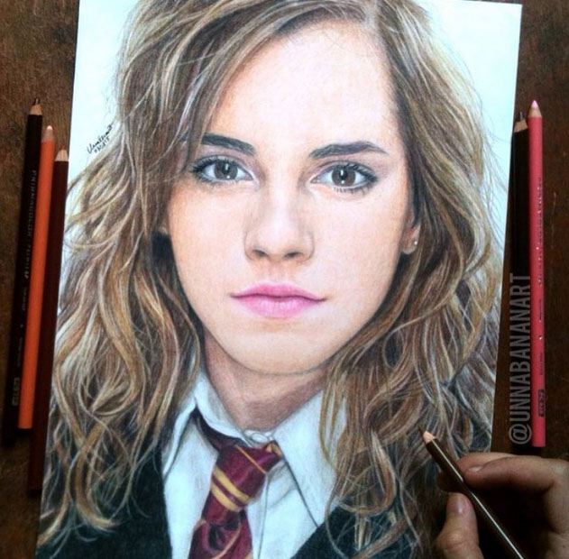 631x620 kristen stewart color pencil drawing - Kristen Stewart Drawing