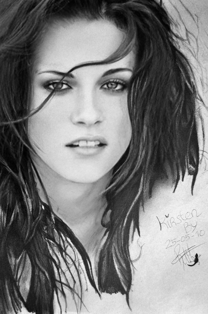 728x1096 kristen stewart drawing - Kristen Stewart Drawing