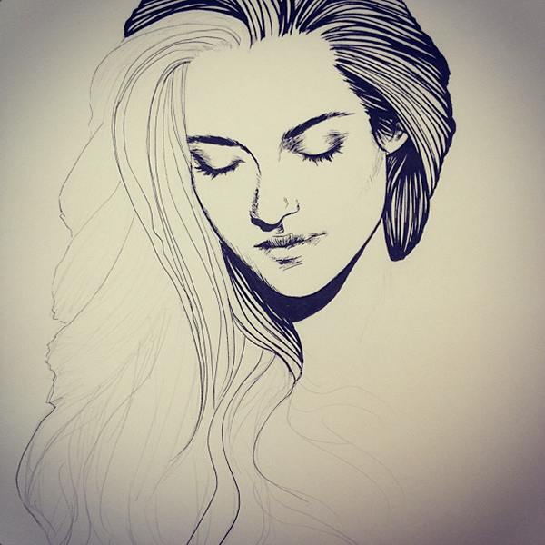 600x600 portrait of kristen stewart on aiga member gallery - Kristen Stewart Drawing