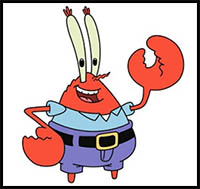 200x189 how to draw mr krabs from spongebob squarepants lessons drawing - Krusty Krab Drawing