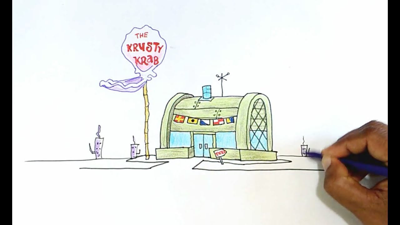 | PaintingValley.com at Krab ... Drawing Explore Krusty