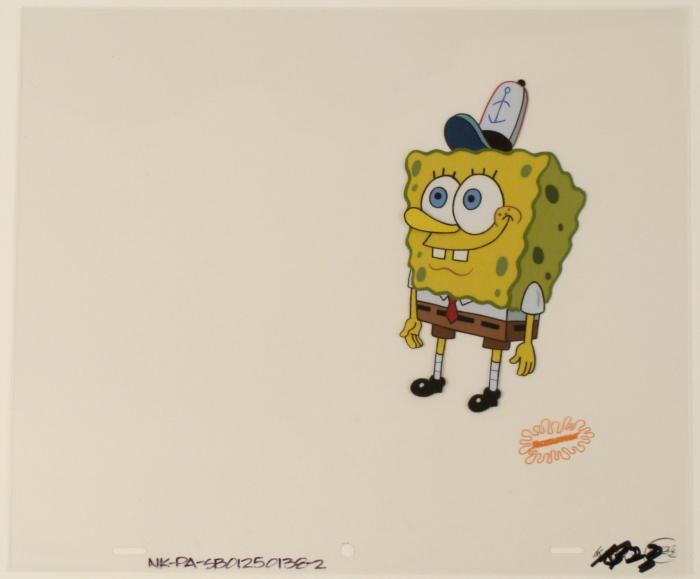 700x579 krusty krab hat cel original spongebob art animation - Krusty Krab Drawing