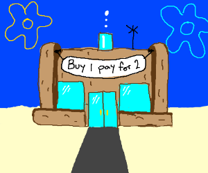 300x250 krusty krab unfair drawing - Krusty Krab Drawing