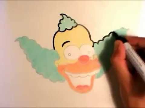 480x360 drawing krusty the clown - Krusty The Clown Drawing