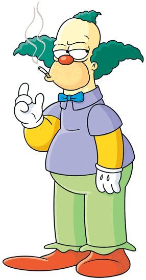 286x550 krusty the clown dla mnie the simpsons, simpsons art - Krusty The Clown Drawing