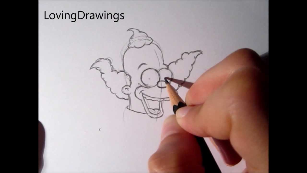 1280x720 simpsons xxl special learn to draw krusty the clown - Krusty The Clown Drawing
