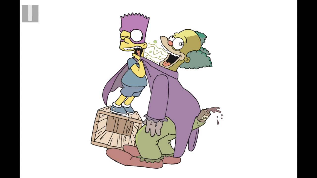 1280x720 bartman krusty the clown digital art speed drawing - Krusty The Clown Drawing