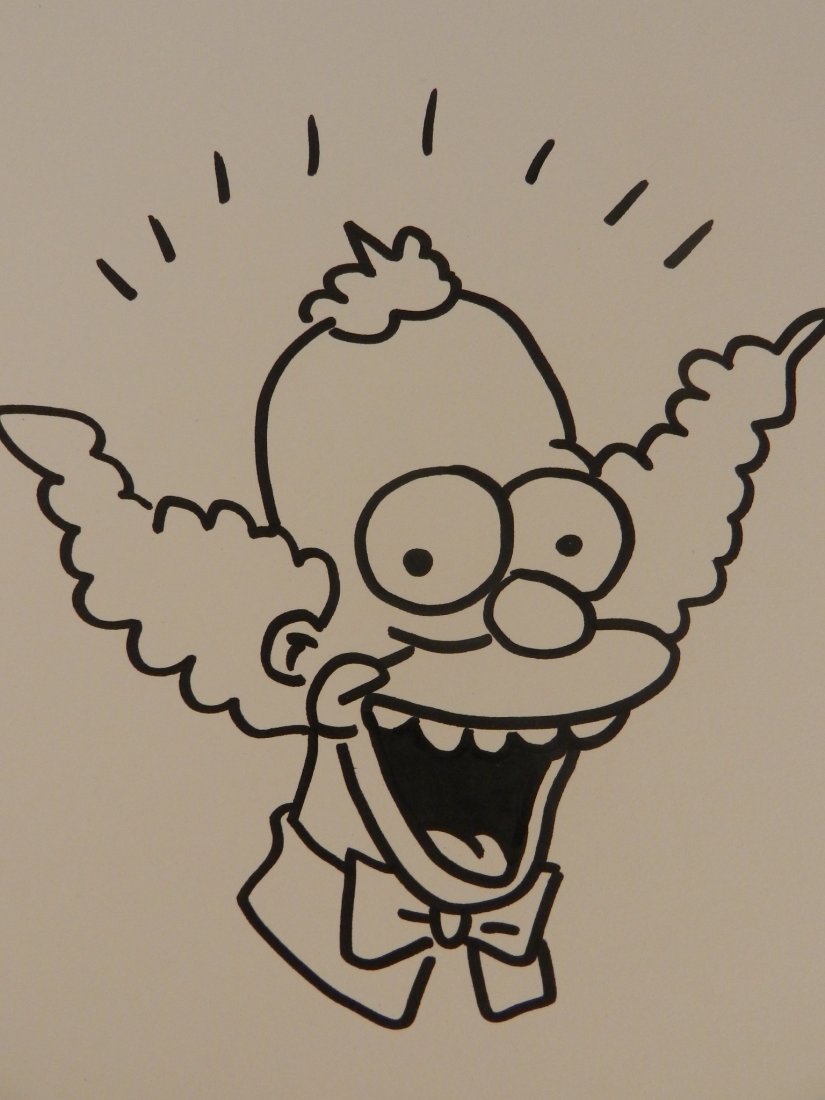 Krusty The Clown Drawing at PaintingValley.com | Explore collection of