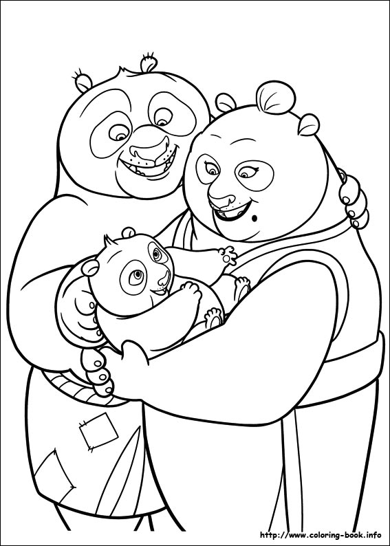 567x794 kung fu panda coloring picture - Kung Fu Panda 2 Drawing